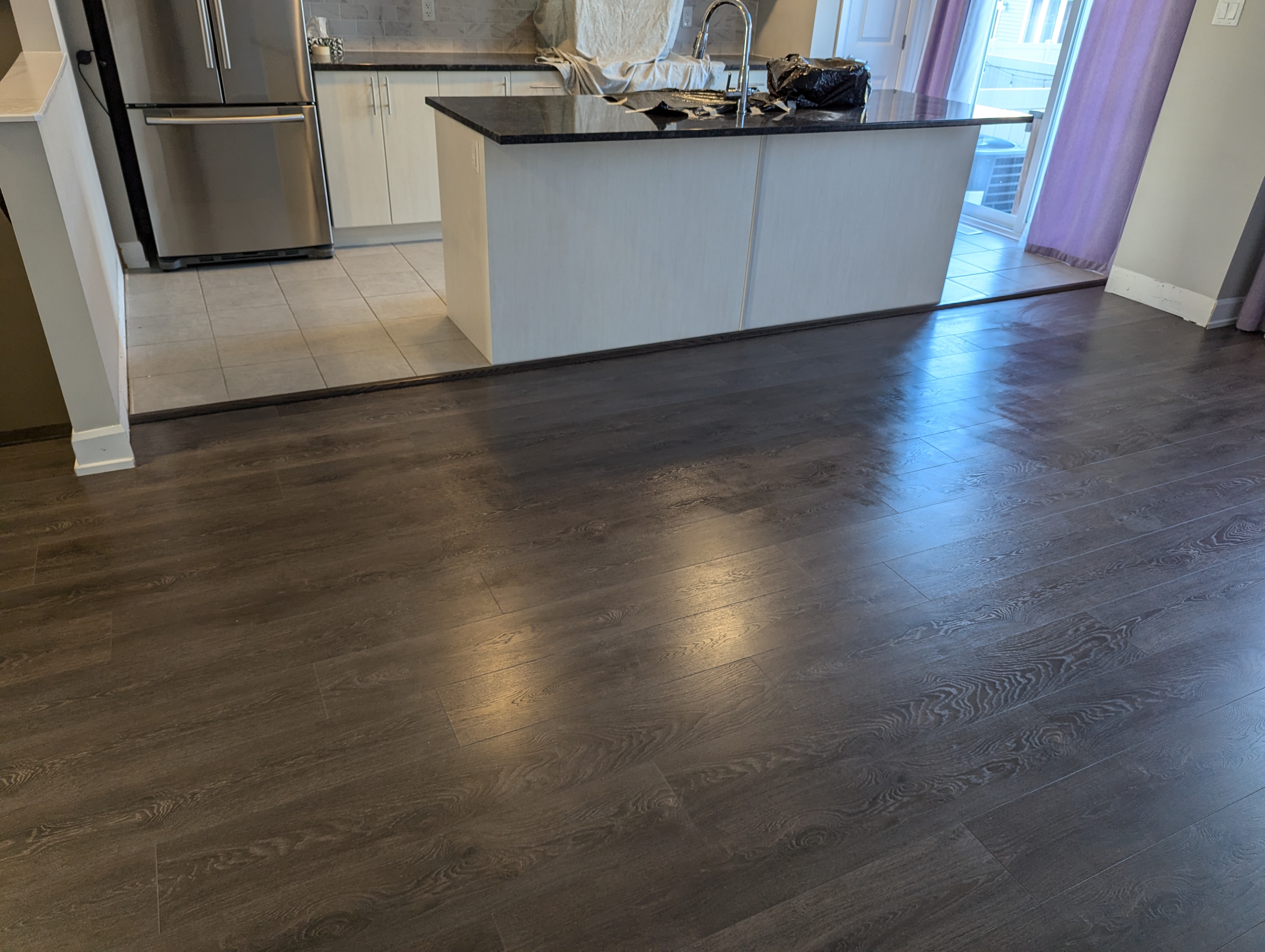 Hardwood flooring installation